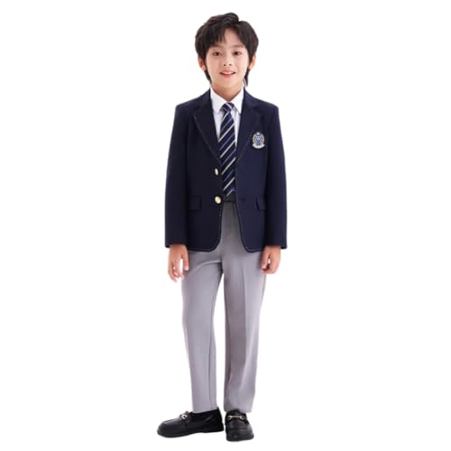 フォーマル 卒服 男の子 スーツ6点セット ネイビー ブレザー 150 フォーマル 卒服 男の子 スーツ6点セット ネイビー ブレザー 150
